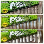 POOR WORM ~ Bardi Grub Imitation Plastics ~ 2" (11 Pcs)