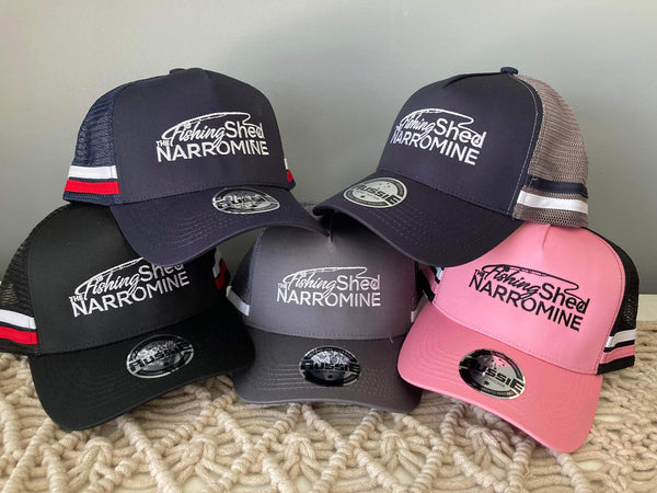 The Fishing Shed Narromine - Embroidered 2 Stripe Trucker Caps