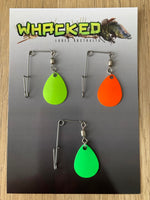 3 x Small Beetle / Jig Spins ~ Mixed Fluro