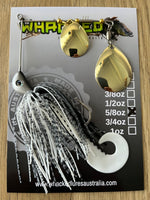 5/8oz Spinnerbait ~ BONY BREAM ~ Grub Trailer (Gold Blades)