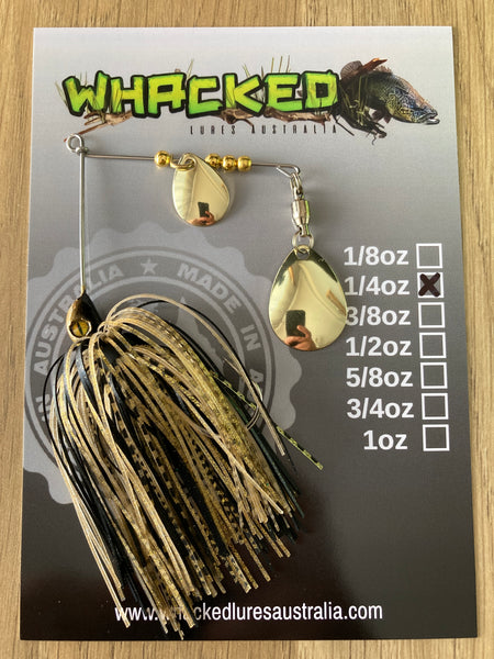 1/4oz Spinnerbait ~ BLACK & GOLD