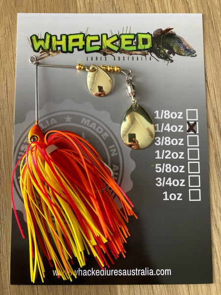 1/4oz Spinnerbait ~ SUNRISE ORANGE