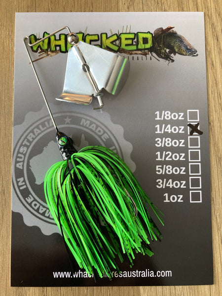 1/4oz 'Bass Basher' Buzzbait ~ GOBLIN GREEN