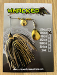 1/4oz Spinnerbait ~ BLACK & GOLD (Gold Blades)