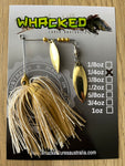 1/4oz Willow Blade Spinnerbait ~ WHITE GOLD (Gold Blades)