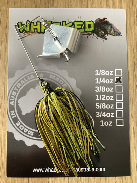 1/4oz 'Bass Basher' Buzzbait ~ GREMLIN GREEN