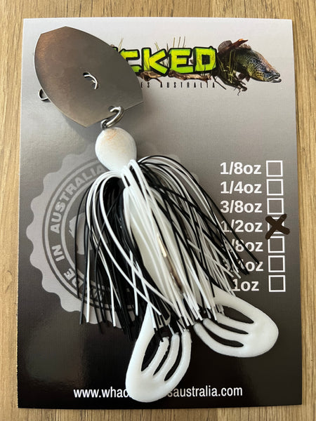 1/2oz Toad CHATTERBAIT ~ BLACK & WHITE