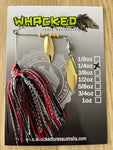 1/4oz Willow Blade Spinnerbait ~ PHANTOM RED (Gold Blades)