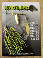 1/4oz Willow Blade Spinnerbait ~ BAHAMA (Gold Blades)