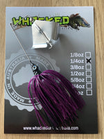 1/4oz 'Bass Basher' Buzzbait ~ PLUM BLACK