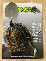 1/2oz CHATTERBAIT ~ GUPPY GREEN ~ Paddle Tail Trailer