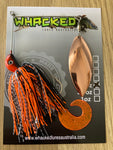 5/8oz Single Willow Blade Spinnerbait ~ VOLCANO ~ Grub Trailer (Copper Blade)