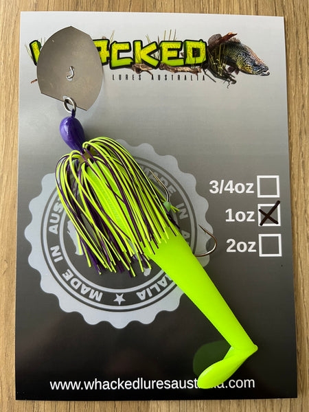 1oz CHATTERBAIT ~ BAHAMA ~ 5" Paddle Tail Trailer + Stinger