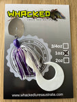 1oz CHATTERBAIT ~ REGAL WHITE ~ 6" Grub Trailer