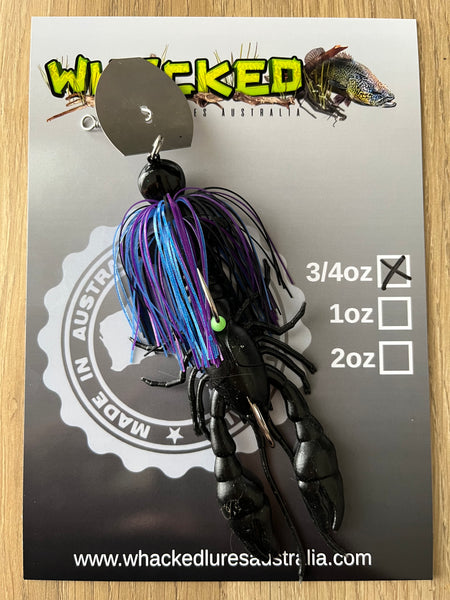 3/4oz CRAY CHATTERBAIT ~ BRUISER ~ 5" Crayfish Trailer