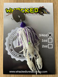3/4oz CRAY CHATTERBAIT ~ REGAL WHITE ~ 5" Crayfish Trailer