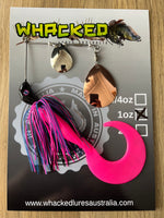 1oz Spinnerbait ~ GOTHIKA ~ 6" Grub Trailer (Mixed Blades)