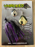 1/2oz Spinnerbait ~ PHANTOM PURPLE ~ Grub Trailer (Mixed Blades)