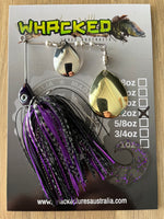1/2oz Spinnerbait ~ PHANTOM PURPLE ~ Grub Trailer (Mixed Blades)