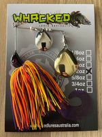 1/2oz Spinnerbait ~ SUNSET PURPLE ~ Grub Trailer (Mixed Blades)