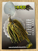1/2oz CHATTERBAIT ~ GREMLIN GREEN ~ Paddle Tail Trailer