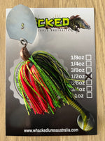1/2oz CHATTERBAIT ~ REDFIN GREEN ~ Paddle Tail Trailer