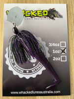 1oz CHATTERBAIT ~ PHANTOM PURPLE ~ 5" Paddle Tail Trailer + Stinger