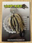 1/8oz Chatterbait ~ BLACK & GOLD ~ Nipper Trailer