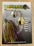 3/8oz Compact Spinnerbait ~ PURPLE WASABI