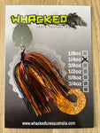 1/4oz Chatterbait ~ RUSTY ORANGE ~ Grub Trailer