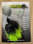 1oz 'Rig your own Trailer' Chatterbait Kit - FLURO DIP BLACK