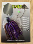 1oz 'Rig your own Trailer' Chatterbait Kit - NIGHT SKY PURPLE