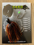 1oz 'Rig your own Trailer' Chatterbait Kit - RUSTIC ORANGE