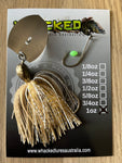 1oz 'Rig your own Trailer' Chatterbait Kit - WHITE GOLD