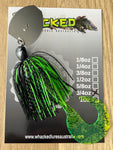 3/4oz CHATTERBAIT ~ LIME SPIDER ~ Grub Trailer