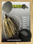 3/4oz CHATTERBAIT ~ BLACK & GOLD ~ Grub Trailer