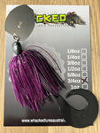 3/4oz CHATTERBAIT ~ PLUM PURPLE ~ Grub Trailer