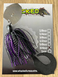 3/4oz CHATTERBAIT ~ PHANTOM PURPLE ~ Grub Trailer