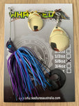 5/8oz Spinnerbait ~ BRUISER ~ Grub Trailer (Gold Blades)
