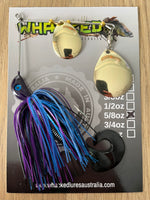 5/8oz Spinnerbait ~ BRUISER ~ Grub Trailer (Gold Blades)