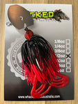 1/2oz Toad CHATTERBAIT ~ FIRETIP RED