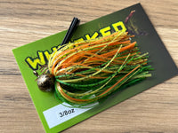 3/8oz WHACKED FOOTBALL JIG - NATURAL CITRUS