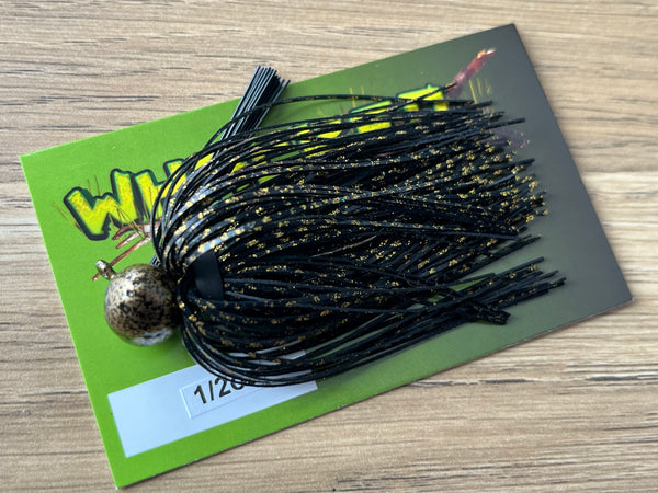 1/2oz WHACKED FOOTBALL JIG ~ GOLD BASS