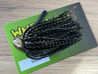 1/2oz WHACKED BRUSH HEAD JIG ~ GOLD BASS