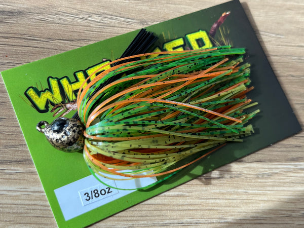 3/8oz WHACKED POISON TAIL JIG ~ NATURAL CITRUS