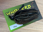 3/8oz WHACKED POISON TAIL JIG ~ GUPPY GREEN