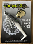 1oz Twin Spin Spinnerbait ~ BONY BREAM ~ Paddle Tail Trailer + Stinger Hook (Gold Blades)