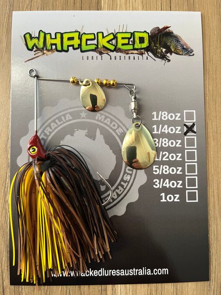 1/4oz Spinnerbait ~ EURO CARP (Gold Blades)