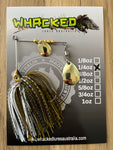 1/4oz Spinnerbait ~ BATTLE TOAD (Gold Blades)