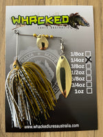 1/4oz Spinnerbait ~ BATTLE TOAD (Gold Willow Blade)